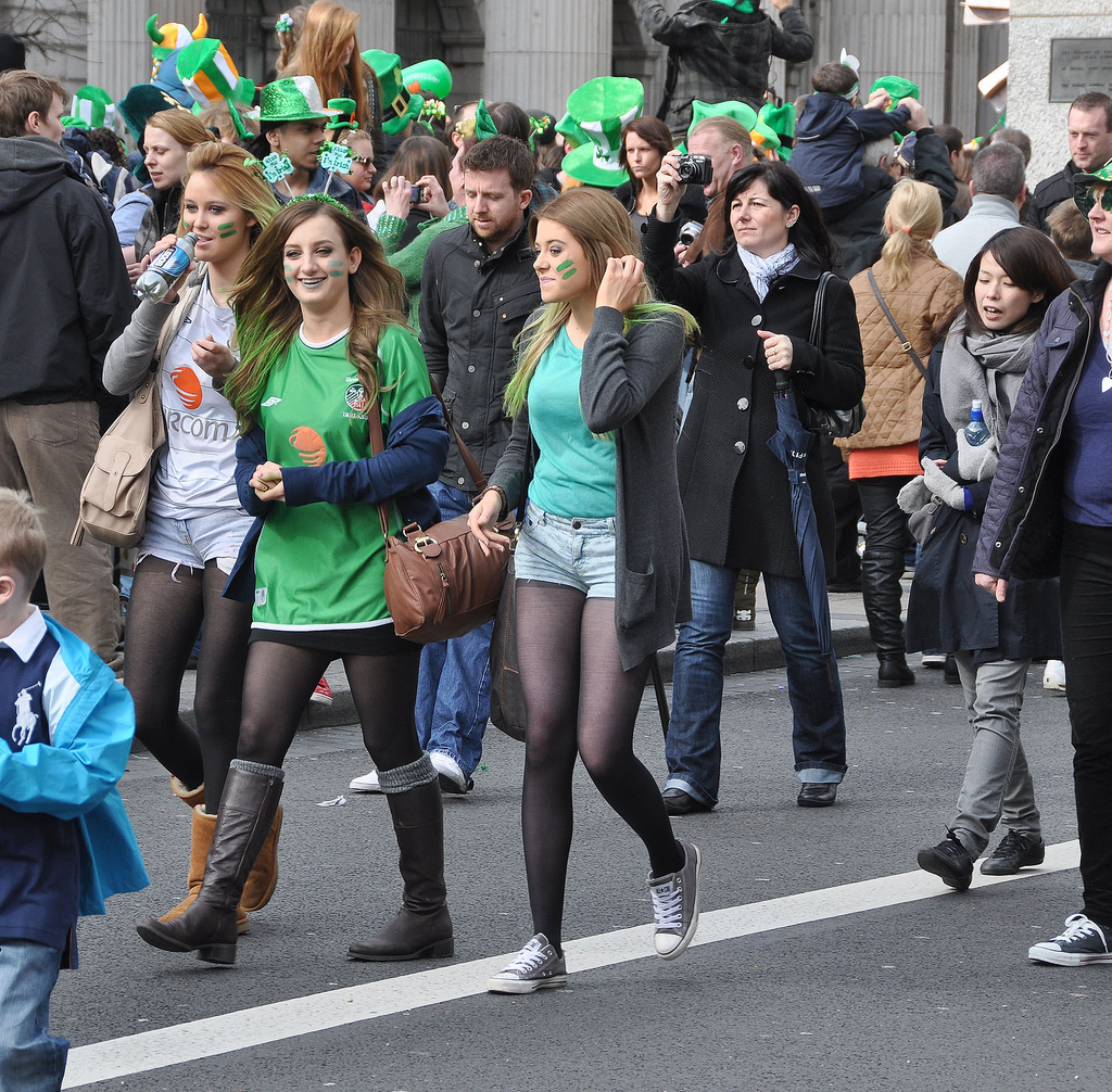 Joy of Tights (aka pantyhose) Saint Patrick's Day Tights