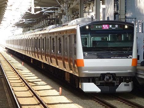 中央線　通勤特快　東京行き　E233系(平日5本運行)