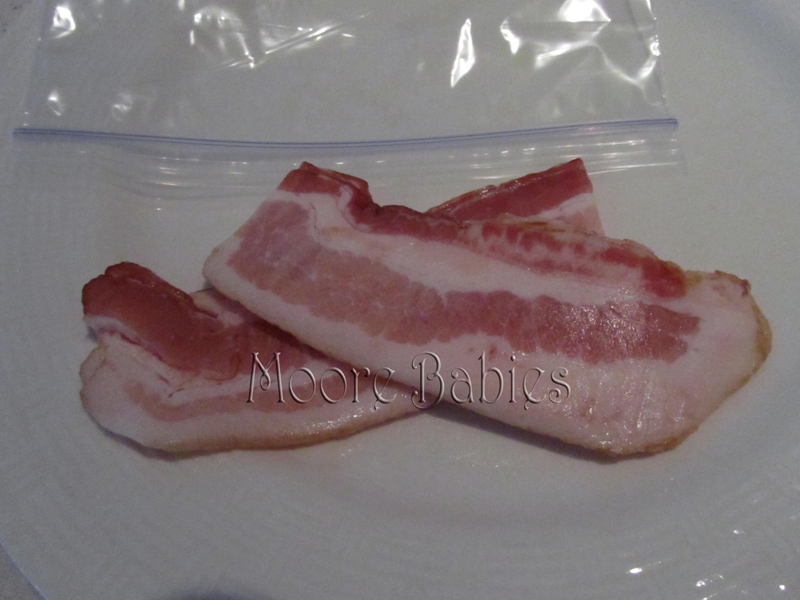 Moore babies {Kitchen Tip} Storing Leftover Bacon