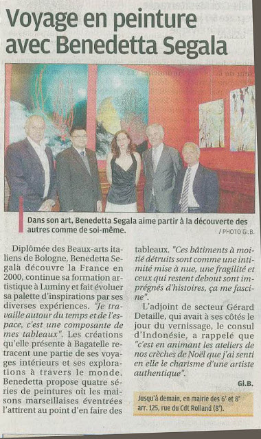 Article paru sur "La Provence" le 14 avril 2011