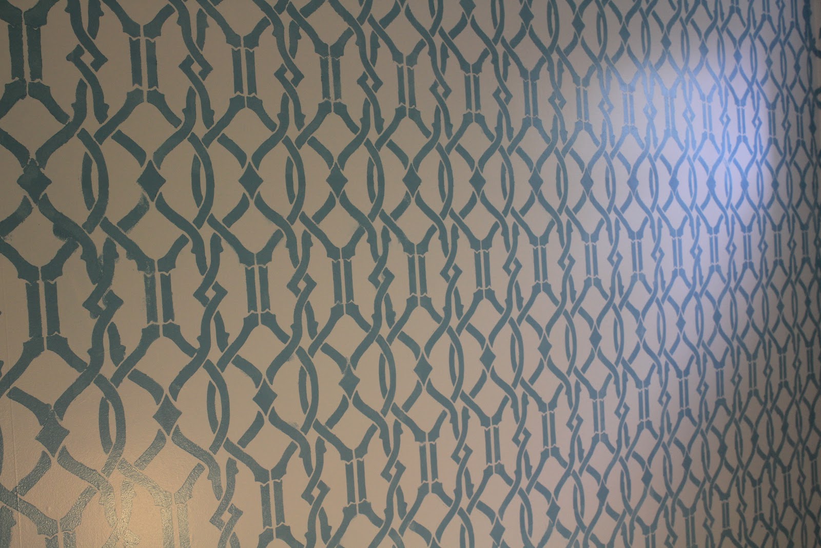 Westhampton DIY How to Stencil a Room / Powder Room Remodel