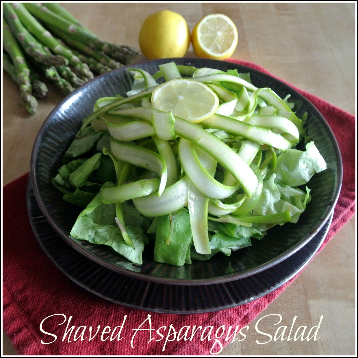 Zero Calorie Life Zero Calorie Shaved Asparagus Salad