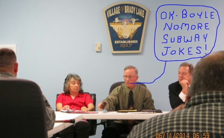 Is Brady Lake Village mayor Hal Lehman sick of Dan Boyle's BLV police chief John Marra jokes ?