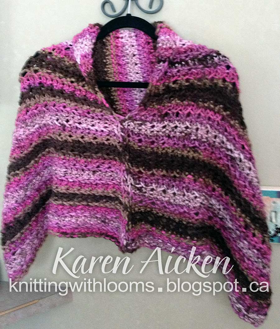 Knitting With Looms: Moms Short Poncho