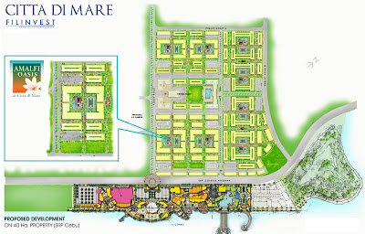 Amalfi Oasis Cebu at Citta di Mare Site Development Plan, Condominium for sale in Cebu, Filinvest