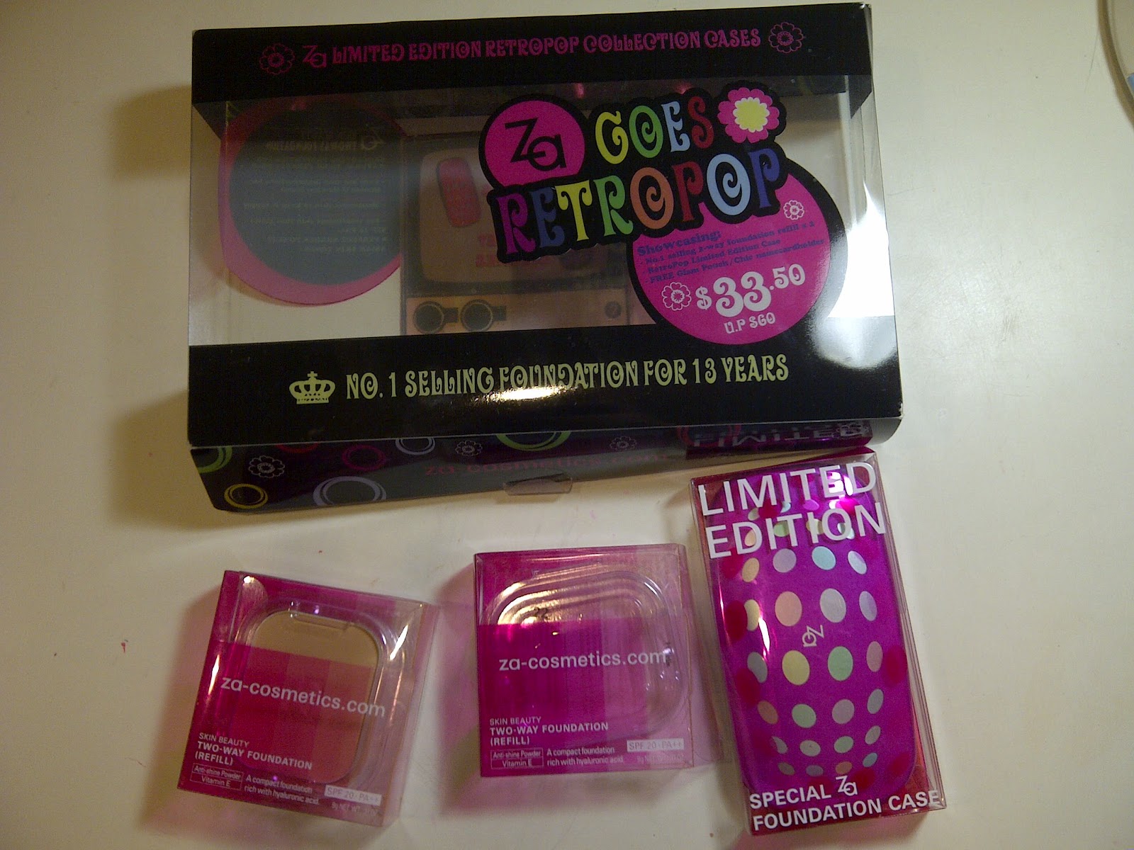 Cherry Thoughts ZA Cosmetics powder foundation Limited Edition Goes