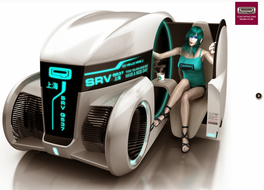 Voiture du Futur La voiture bio de 2025 au salon de Los Angeles