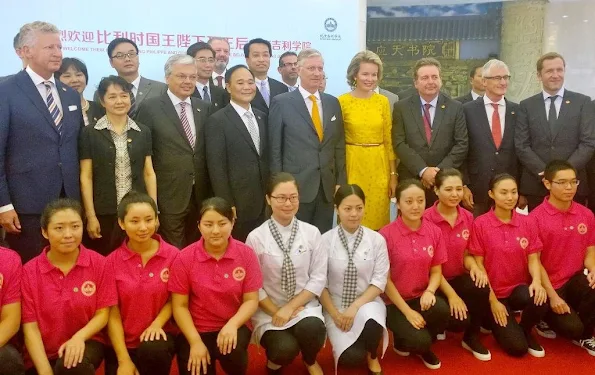 Queen Mathilde and King Philippe of Belgium visited the Great Wall of China in Badaling 