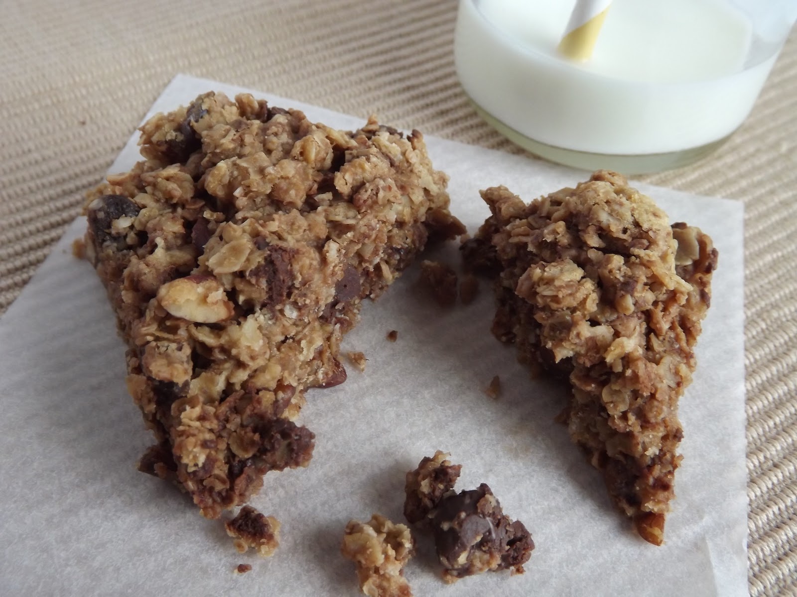 Pecan, Date and Chocolate Chip Flapjacks