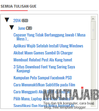 Cara membuat Scrol pada blog arsip ( Blog Archive ) Cara membuat Scrol pada blog arsip ( Blog Archive )
