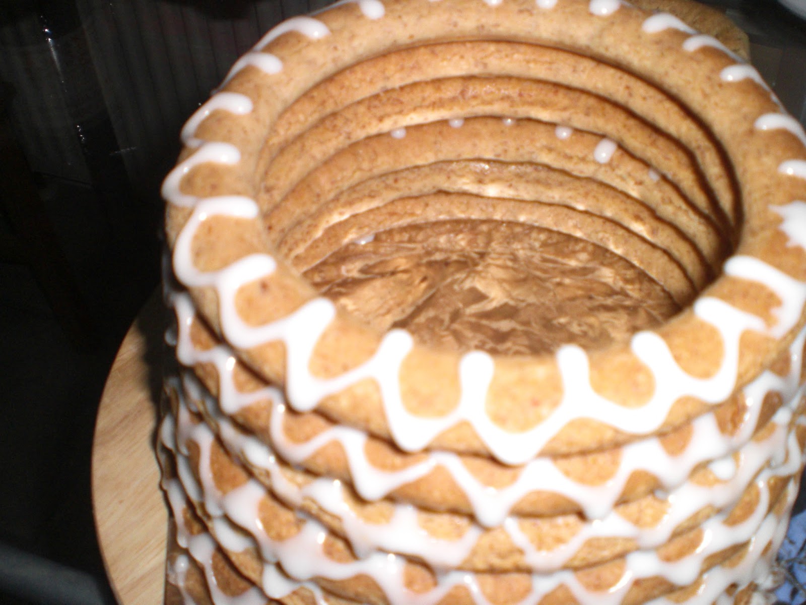 Pearls of baking Kransekake Traditional Norwegian Cake