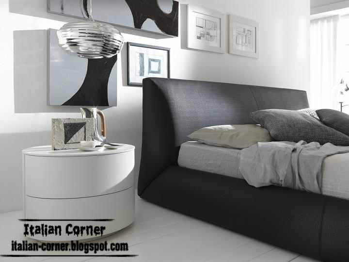 Modern Italian Leather Bedroom Furniture Pieces 2013