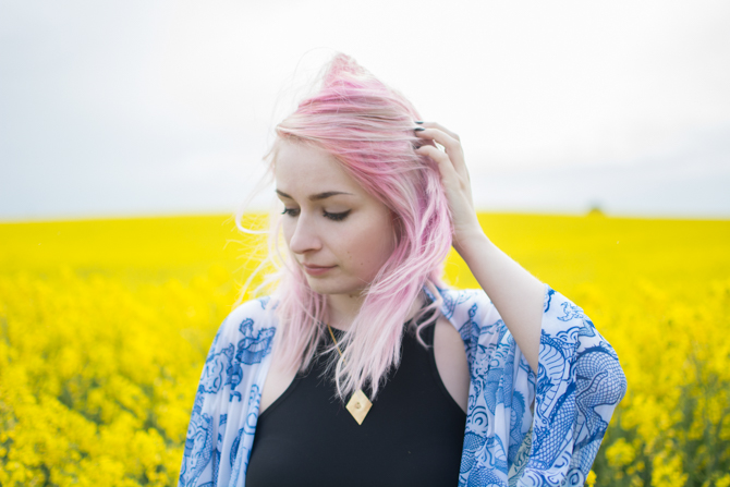 stamped metal gold ampersand necklace jewellery