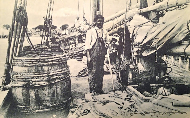 A Provincetown Grandbanker and Crewmen in the 1800s