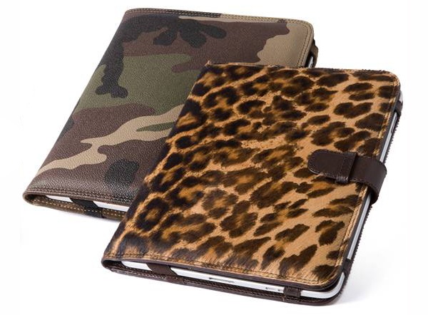 Snake Leather Folio Case for iPad 2
