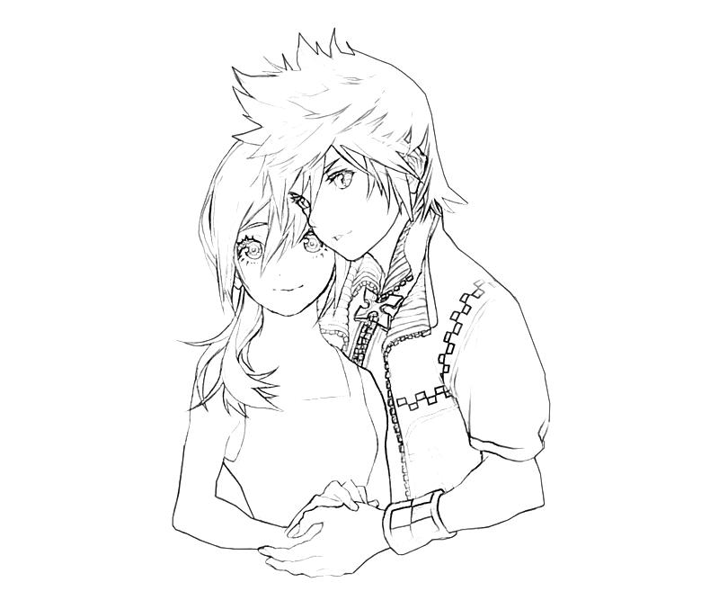 Anime Couple Coloring Pages Anime Couple Coloring Pages
