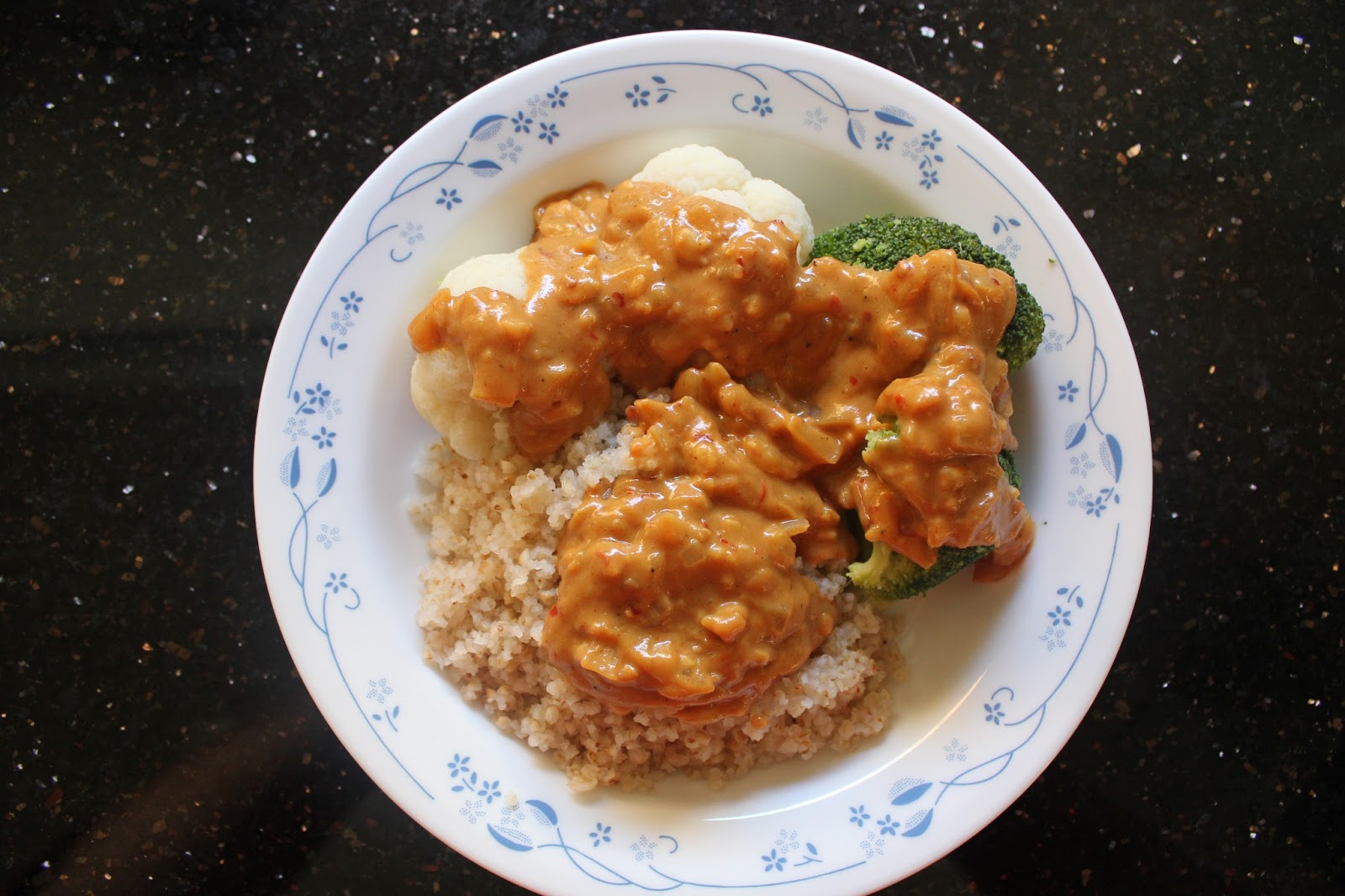 Stacie Michelle Brown Rice Couscous with Peanut Sauce