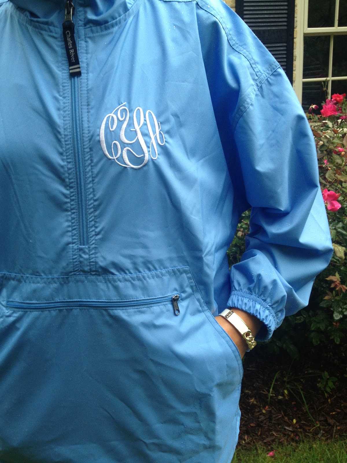 Marleylilly Monogrammed Rain Jacket