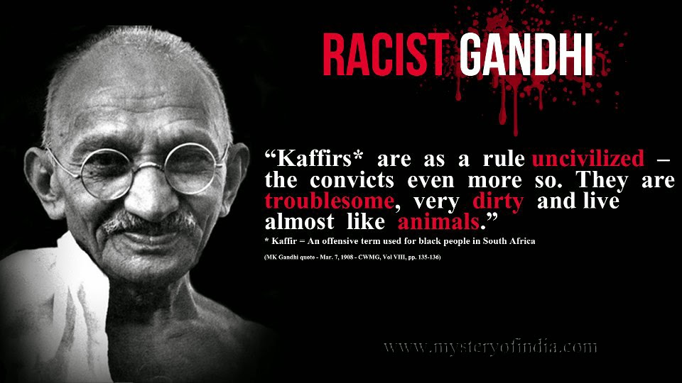 anti black quotes by gandhi