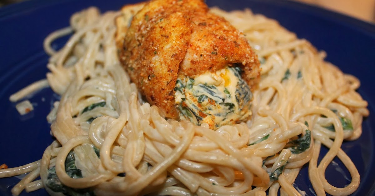 "Everything's Better With a Little Parsley" Spinach Dip Stuffed Chicken