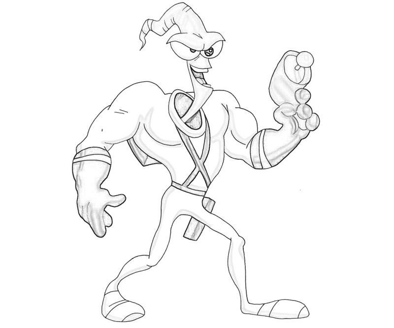 Earthworm Jim Coloring Pages Coloring Coloring Pages