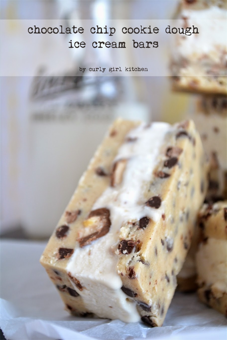 Curly Girl Kitchen Chocolate Chip Cookie Dough Ice Cream Bars