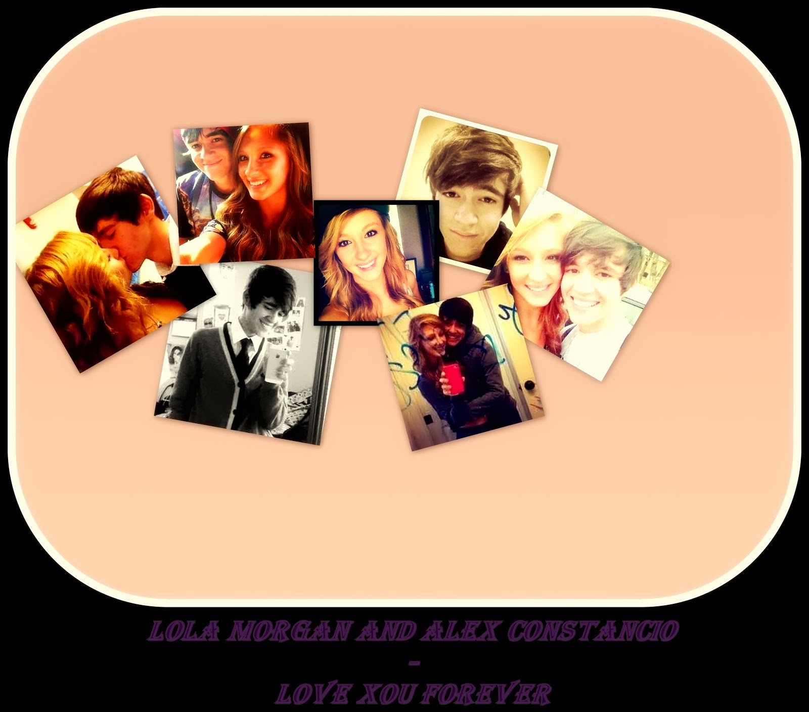 Lola Morgan and Alex Constancio-Love you forever