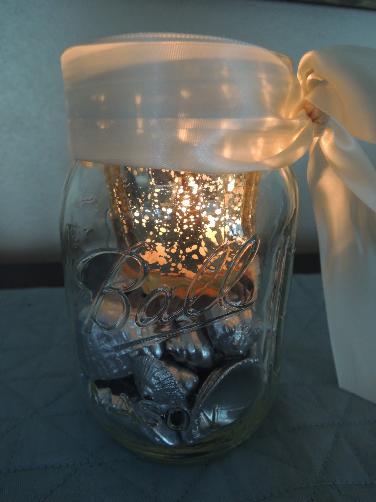 Holly Goes Lightly DIY Painted Sea Shell Votive Holder