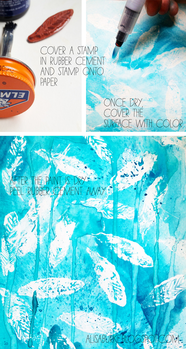 alisaburke rubber cement resist