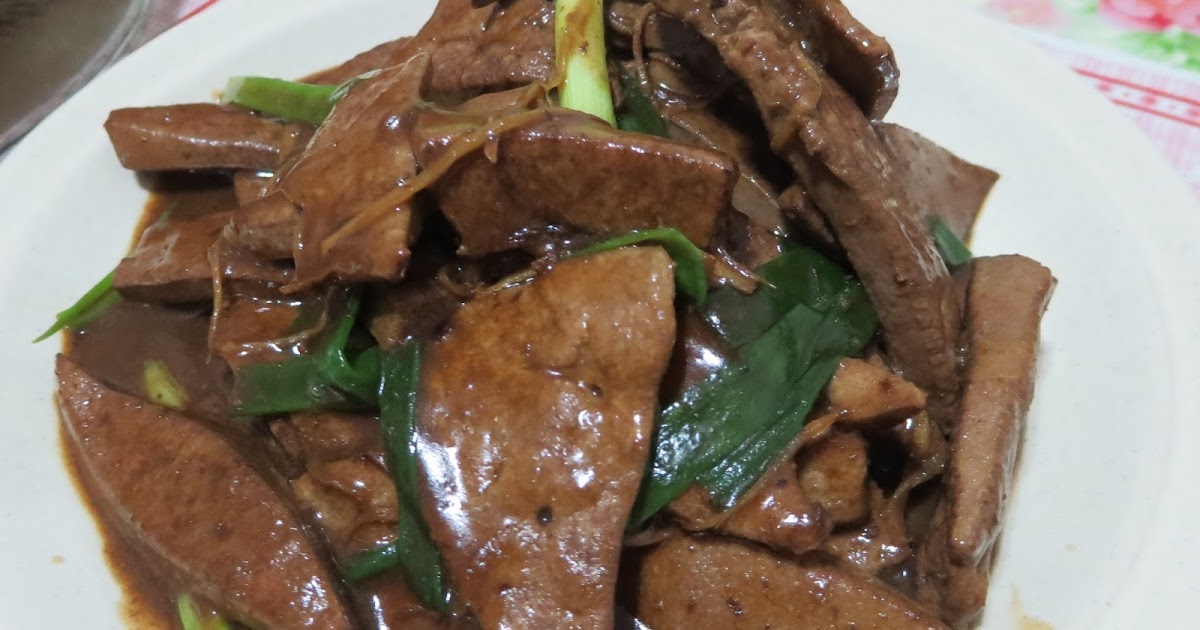 Simple yet yummylicious! Stirfried pig liver