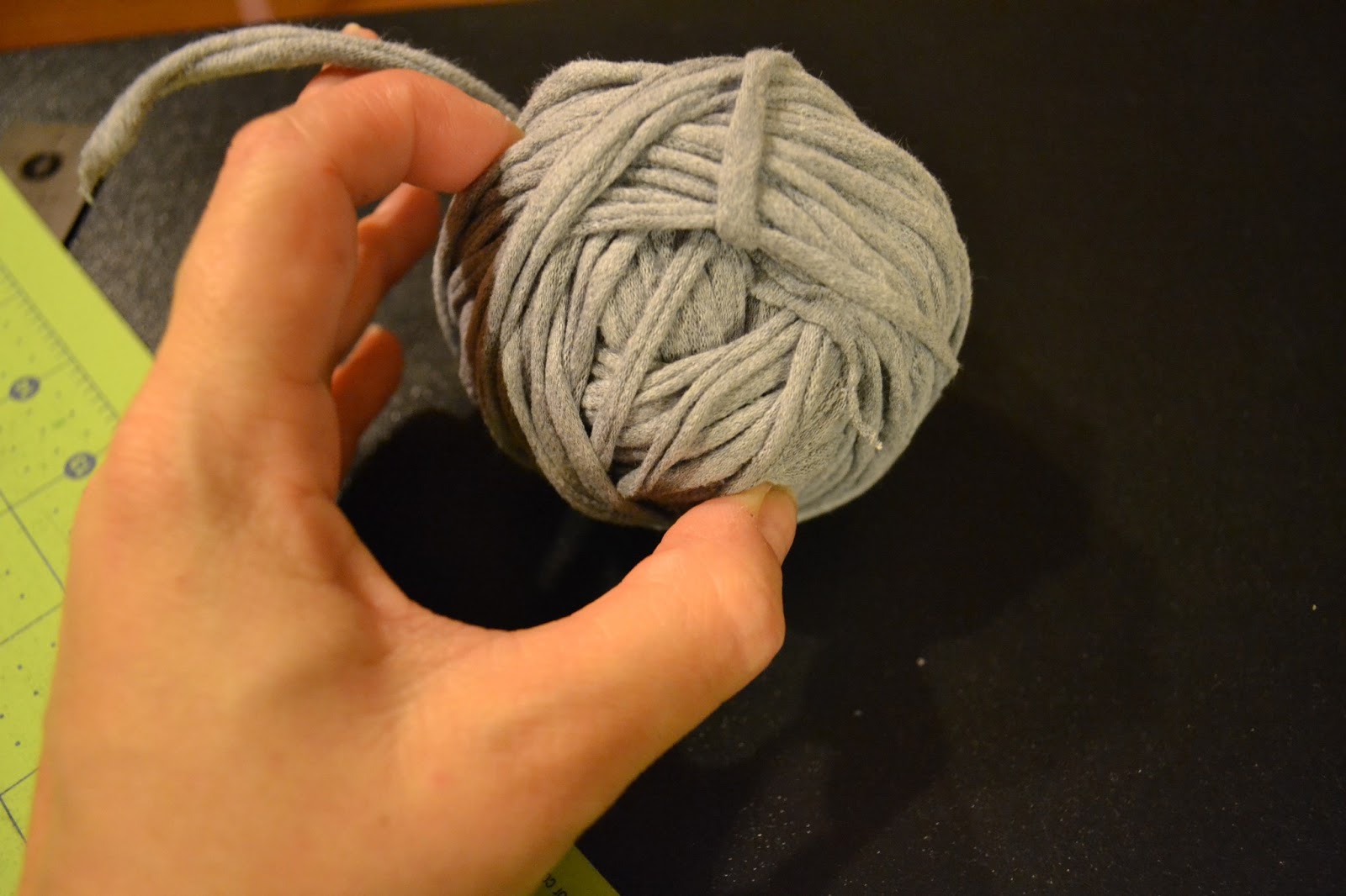 The Upcycling Nanny Upcycled Tshirt Yarn Centerpull Ball