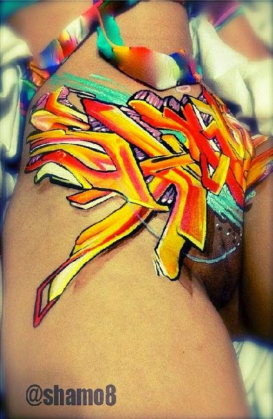 Body paint graffiti (shamo) dejando #mansha | Flickr   Photo Sharing!