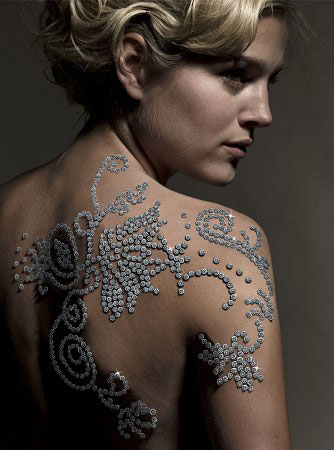 Glow Tattoos on Permanent Style  Diamond Tattoo By Shimansky