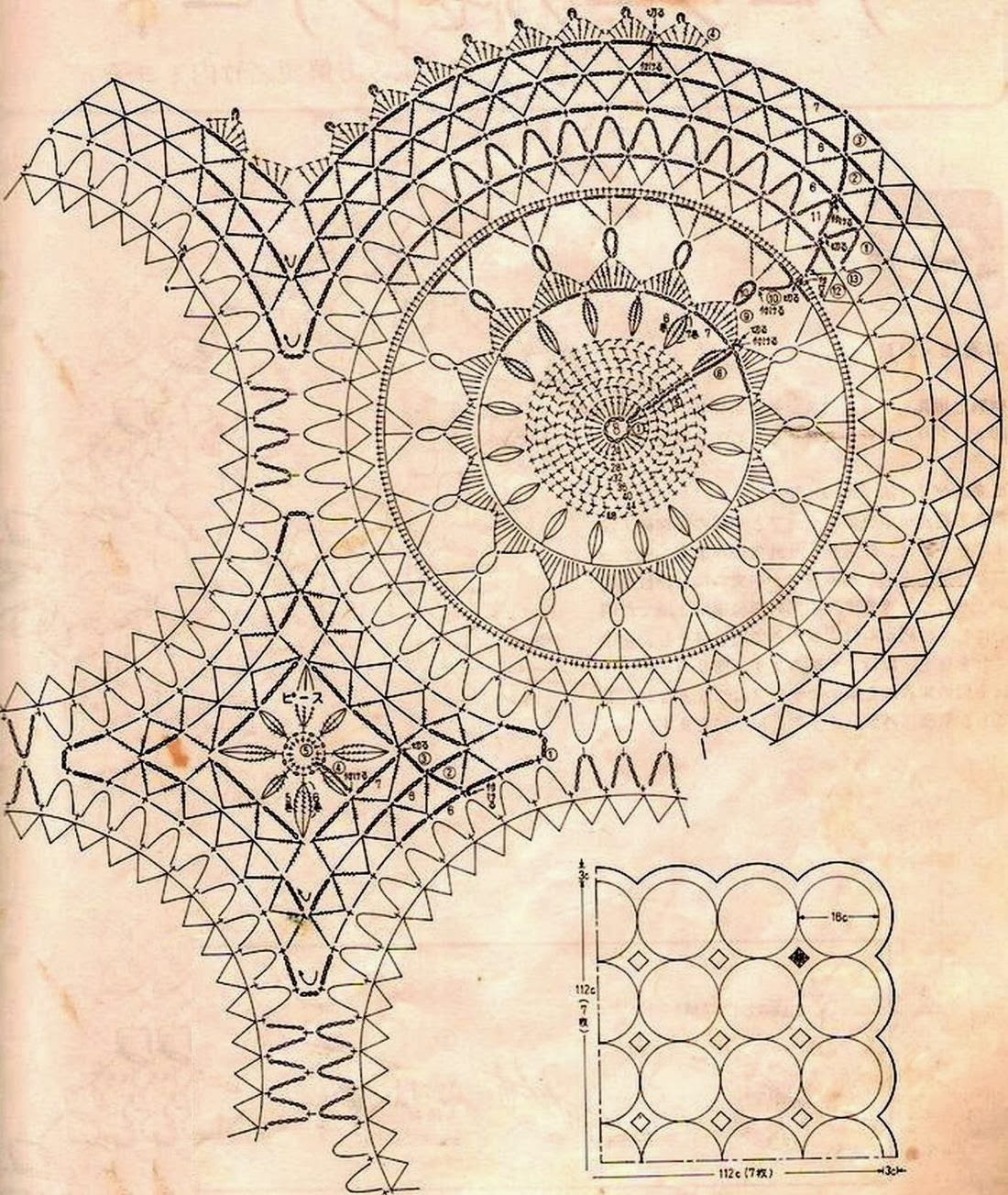 Crochet Tablecloth Pattern - Vintage Crochet