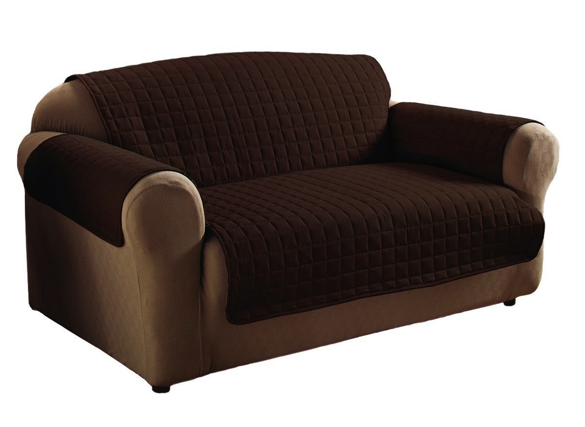 brown leather sofa armrest covers