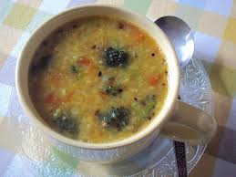 broccoli lentil soup for dinner ...