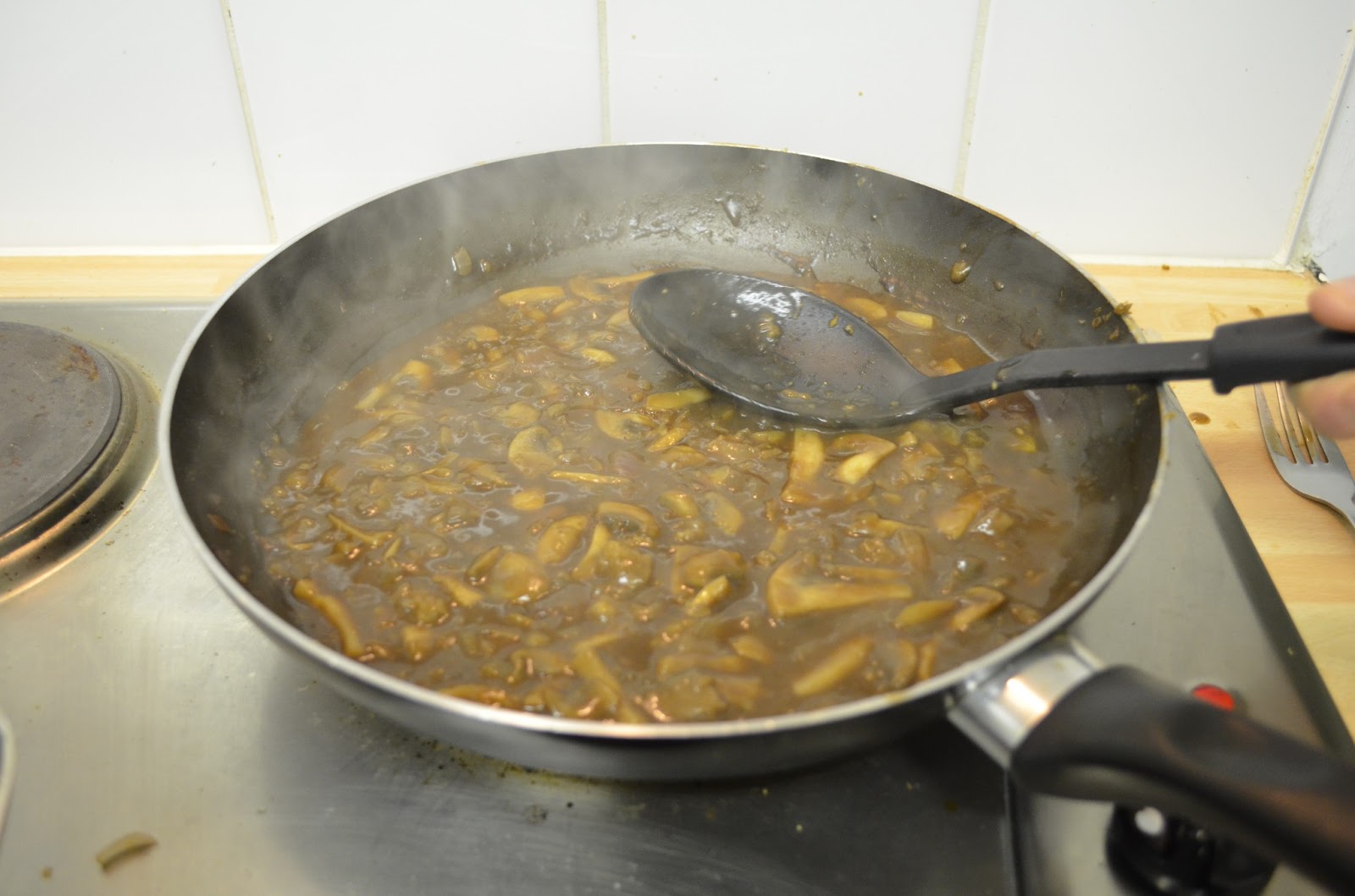 Steak with Mushroom Sauce ~ Stuff and Spice