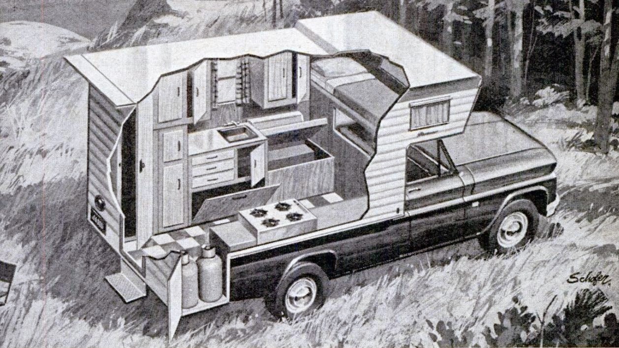 Pickup Truck Camper Cutaway, 1967 – Truck Camper HQ