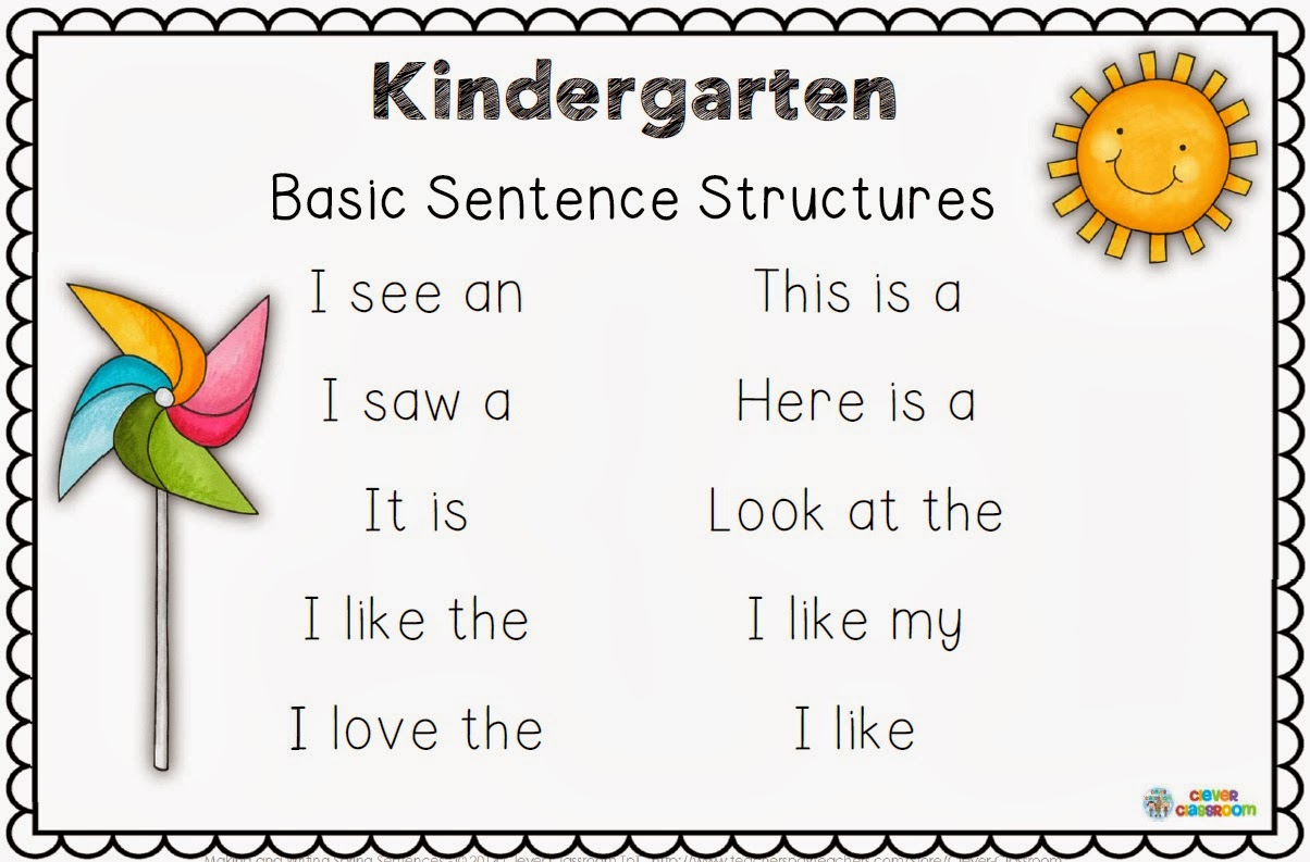 Making and Writing Spring Sentences for Kindergarten {vocab & sentence work} Making and Writing Spring Sentences for Kindergarten {vocab & sentence work}