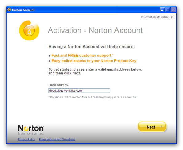 Norton security product key