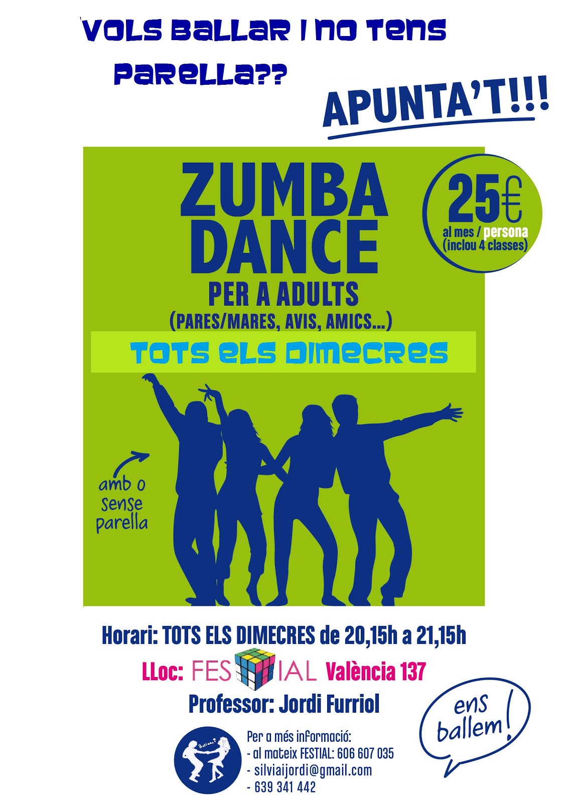 Curs Zumba-Dance-Fitness dimecres