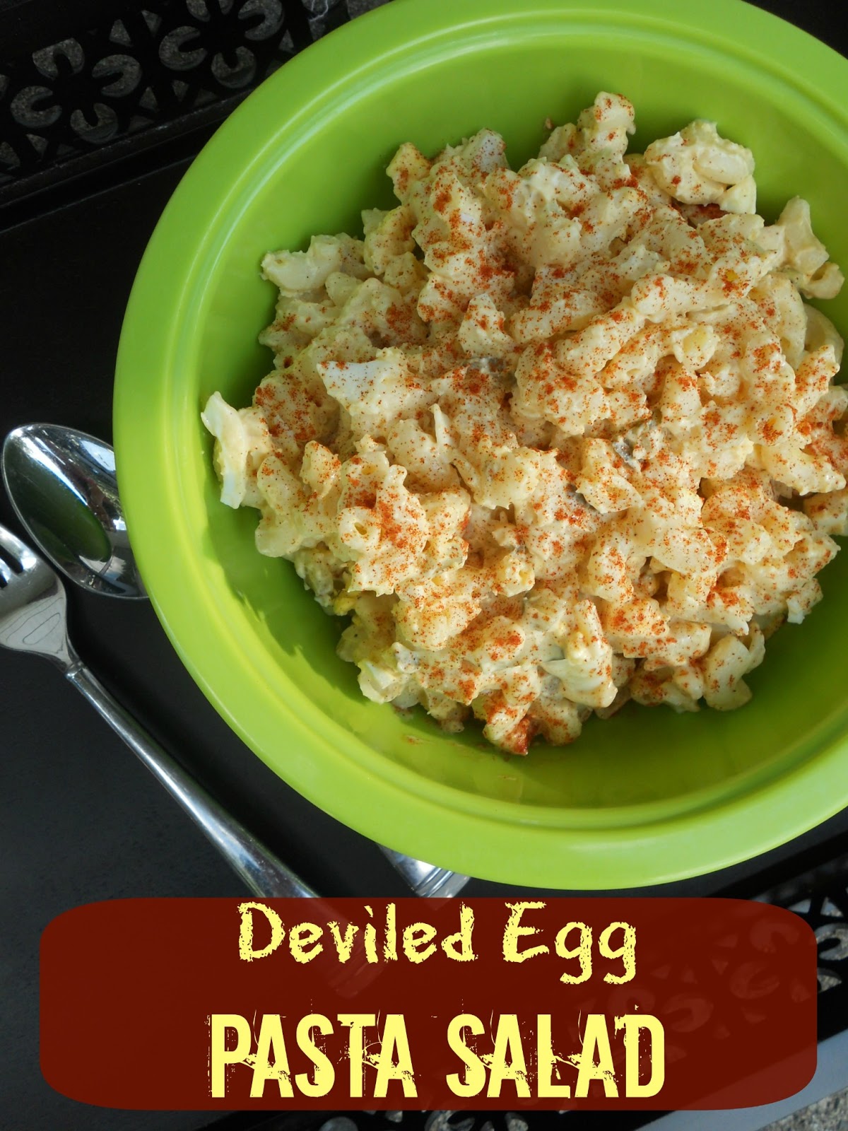 Ally's Sweet and Savory Eats Deviled Egg Pasta Salad