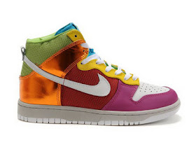 colorful high top nikes