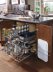 Organized pots and pans that pull out :: OrganizingMadeFun.com
