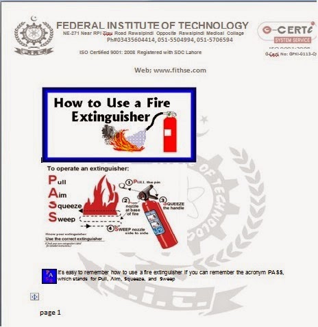 Free Safety Notes Fit Iso 9001 08 Certified Pass Fire