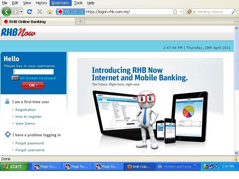 Banking password forgot online rhb Why my