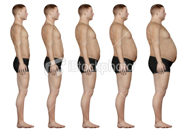 stock photo 10218832 human body for study from slim man to the overweight