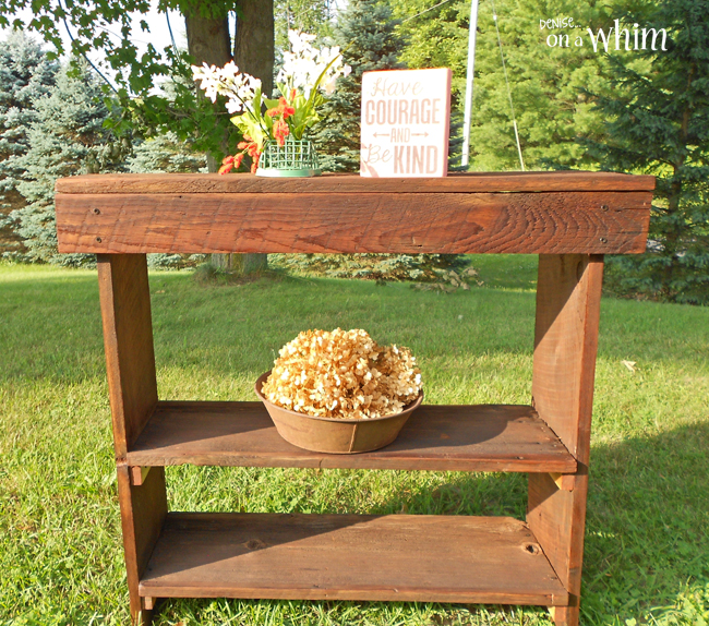 Reclaimed Wood Entry Table from Denise on a Whim
