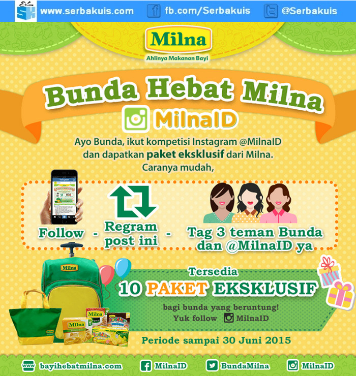 Kuis Bunda Hebat Milna Berhadiah 10 Paket Eksklusif Kuis Bunda Hebat Milna Berhadiah 10 Paket Eksklusif