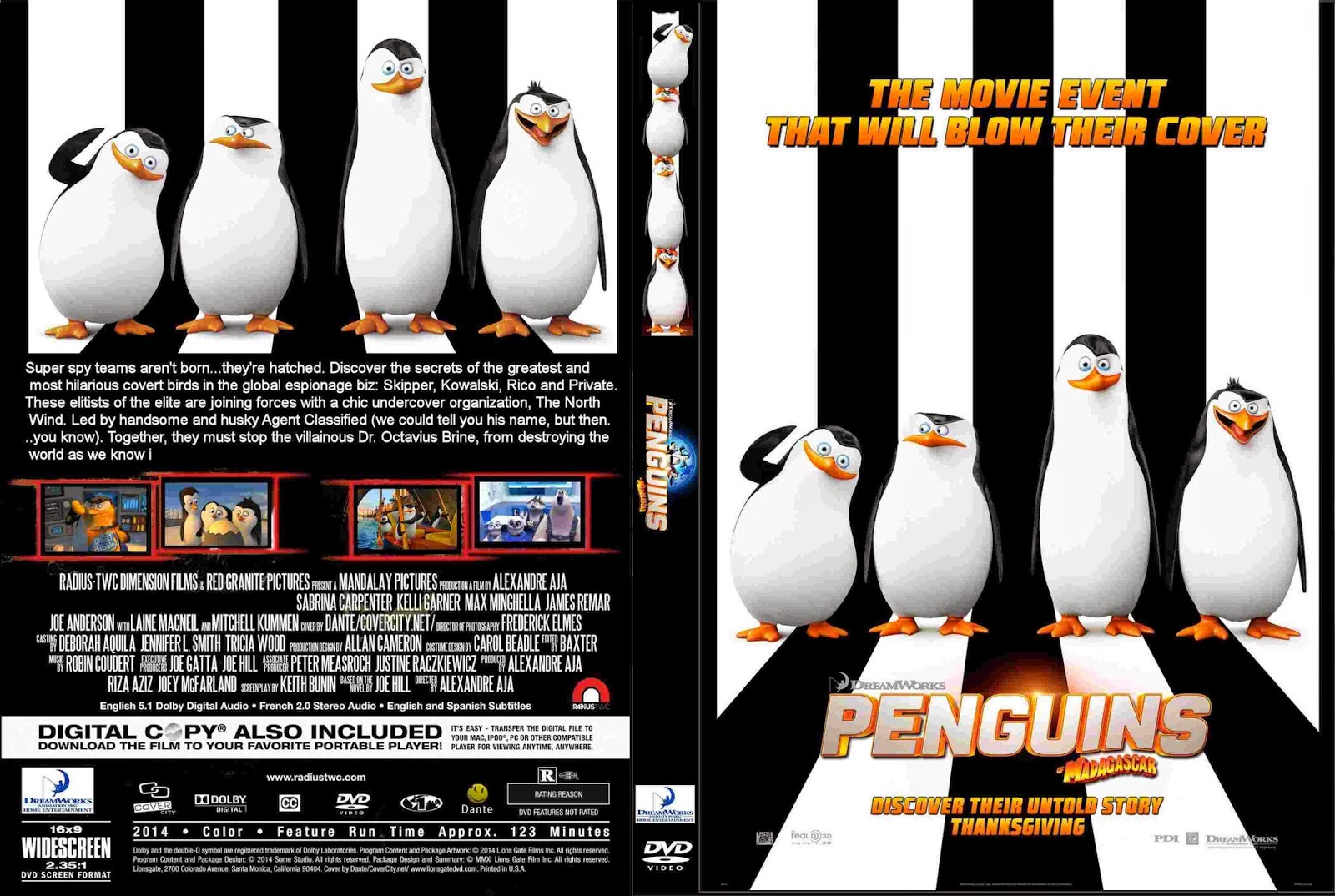 All Cover Free - Tudo Capas Grátis: Penguins Of Madagascar (2014) - DVD